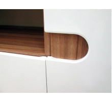 Модульная мебель для гостиной Леонардо белый полуглянец композиция 3