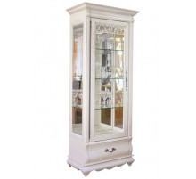 Шкаф с витриной Оскар ММ-210-01 (белая эмаль+пт)