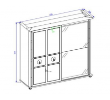 Шкаф-купе платяной Мистраль (Mistral) MIST-19